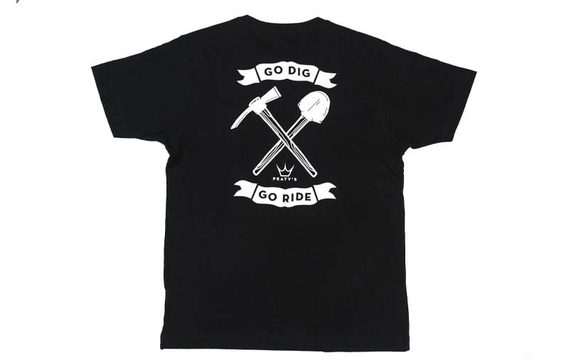 Peaty's Go Dig Go Ride T-shirt - Zwart 2 Peaty's Go Dig Go Ride T-shirt - Zwart - Afbeelding 2