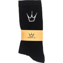 Peaty's Shredsock Sokken - Zwarte Kroon -Fiets Vonk Verkoopwinkel 05 PE PPW SOCK BLK 10