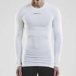 Craft Pro Compression Lange Mouw Unisex - Wit -Fiets Vonk Verkoopwinkel 1906856 900000 Pro Control Compression Long Sleeve Uni C1