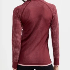 Craft ADV Warm Fuseknit Intensity LS Vrouwen - Rood -Fiets Vonk Verkoopwinkel 1909735 488718 ADV Warm Fuseknit Intensity LS W Closeup2