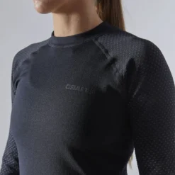 Craft ADV Warm Fuseknit Intensity LS Vrouwen - Zwart -Fiets Vonk Verkoopwinkel 1909735 999000 ADV Warm Fuseknit Intensity LS Closeup3