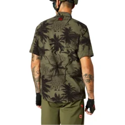 Fox Racing Flexair Woven - Geweven Korte Mouw Shirt - Olijfgroen -Fiets Vonk Verkoopwinkel 27304 099 2