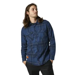 Fox Racing TRAILDUST 2.0 FLANNEL - Donker Indigo