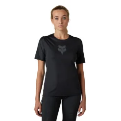 Fox Racing Dames Ranger Korte Mouw Jersey Foxhead - Zwart -Fiets Vonk Verkoopwinkel 31115 001 2