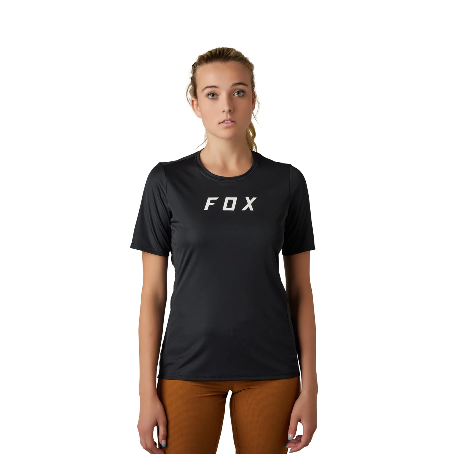 Fox Racing Dames Ranger Korte Mouw Jersey Moth - Zwart 2 Fox Racing Dames Ranger Korte Mouw Jersey Moth - Zwart - Afbeelding 2