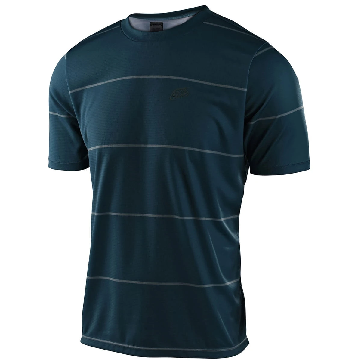 Flowline - Short Sleeve Jersey - Gestapelde Licht Marine - Blauw/Wit 1 Flowline - Short Sleeve Jersey - Gestapelde Licht Marine - Blauw/Wit