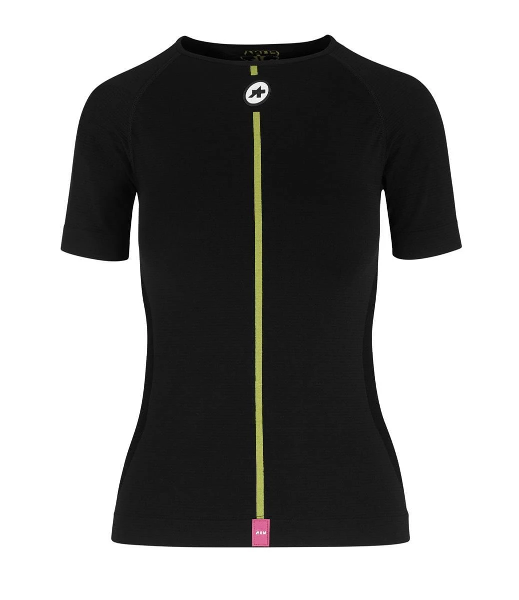 Assos Dames Lente Herfst SS Skin Layer Korte Mouw Zwart 1 Assos Dames Lente Herfst SS Skin Layer Korte Mouw Zwart