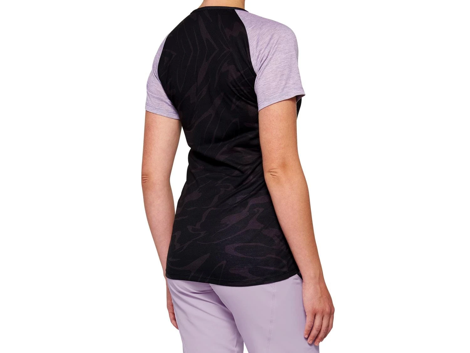 100% Airmatic Short Sleeve Jersey Voor Dames - Zwart/Lavendel 2 100% Airmatic Short Sleeve Jersey Voor Dames - Zwart/Lavendel - Afbeelding 2