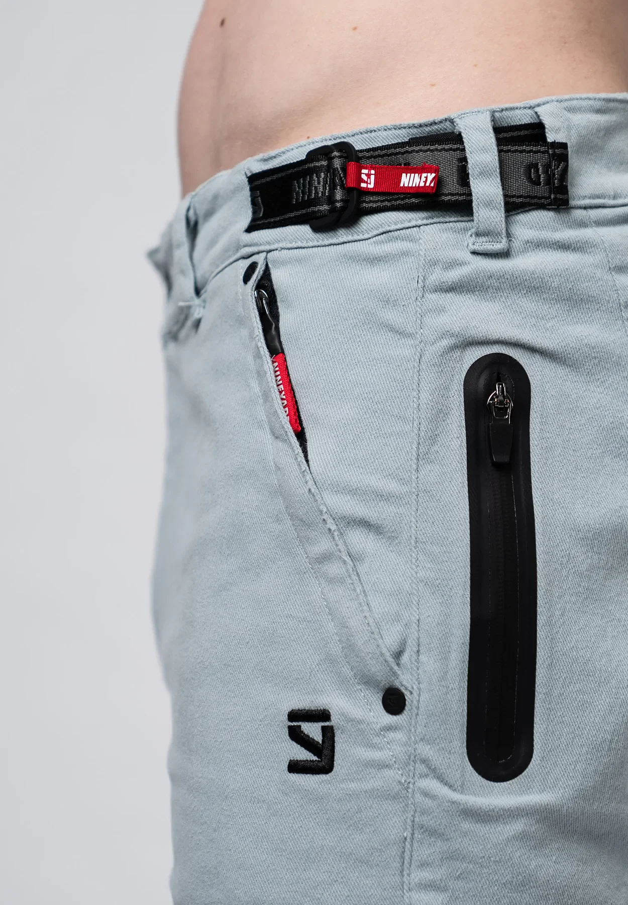 ROOD. Chino Rijbroek - Gebruikt Grijs Blauw 4 ROOD. Chino Rijbroek - Gebruikt Grijs Blauw - Afbeelding 4