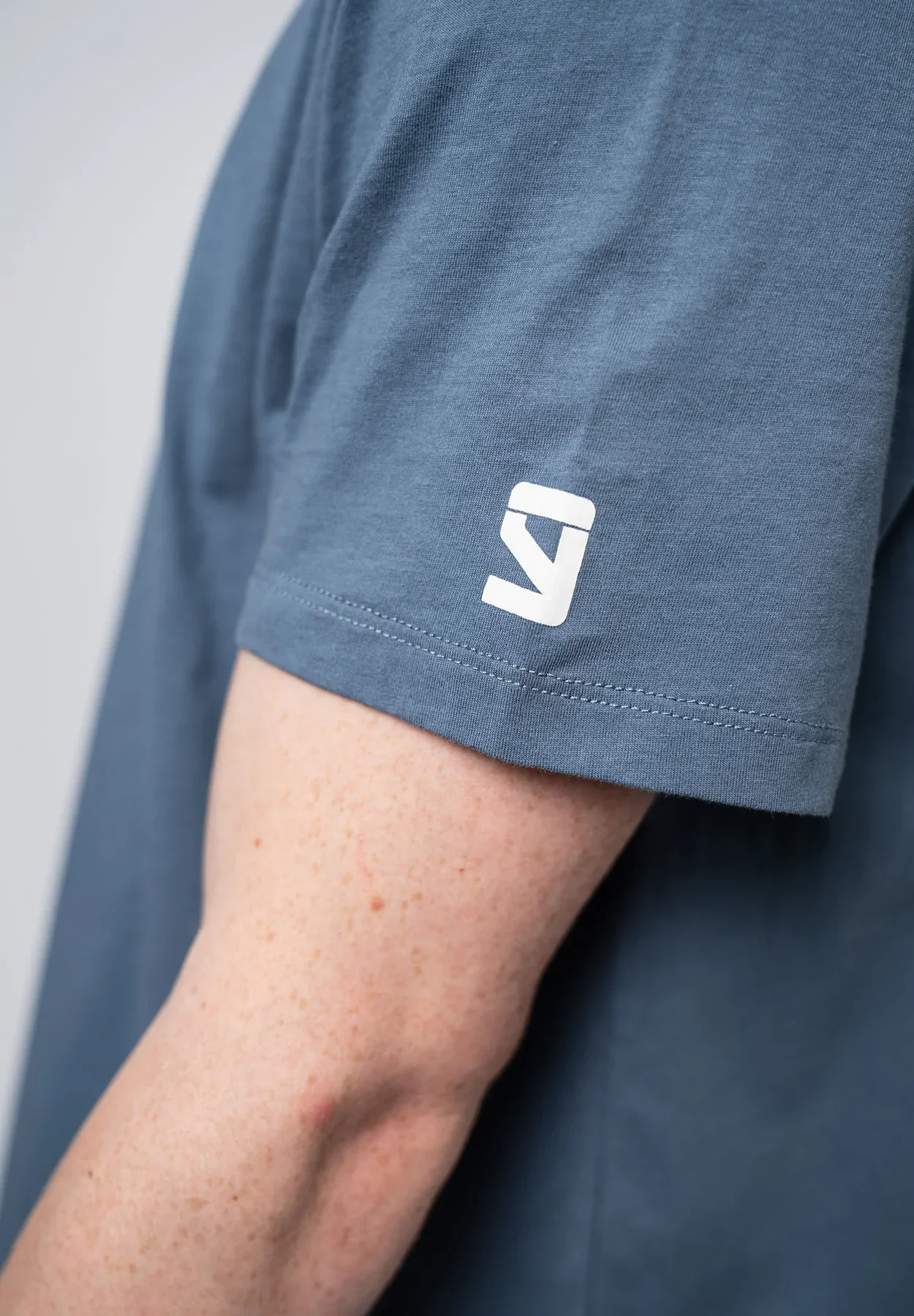 STREET. Gekleurd T-Shirt - Gebruikt Grijsblauw 4 STREET. Gekleurd T-Shirt - Gebruikt Grijsblauw - Afbeelding 4