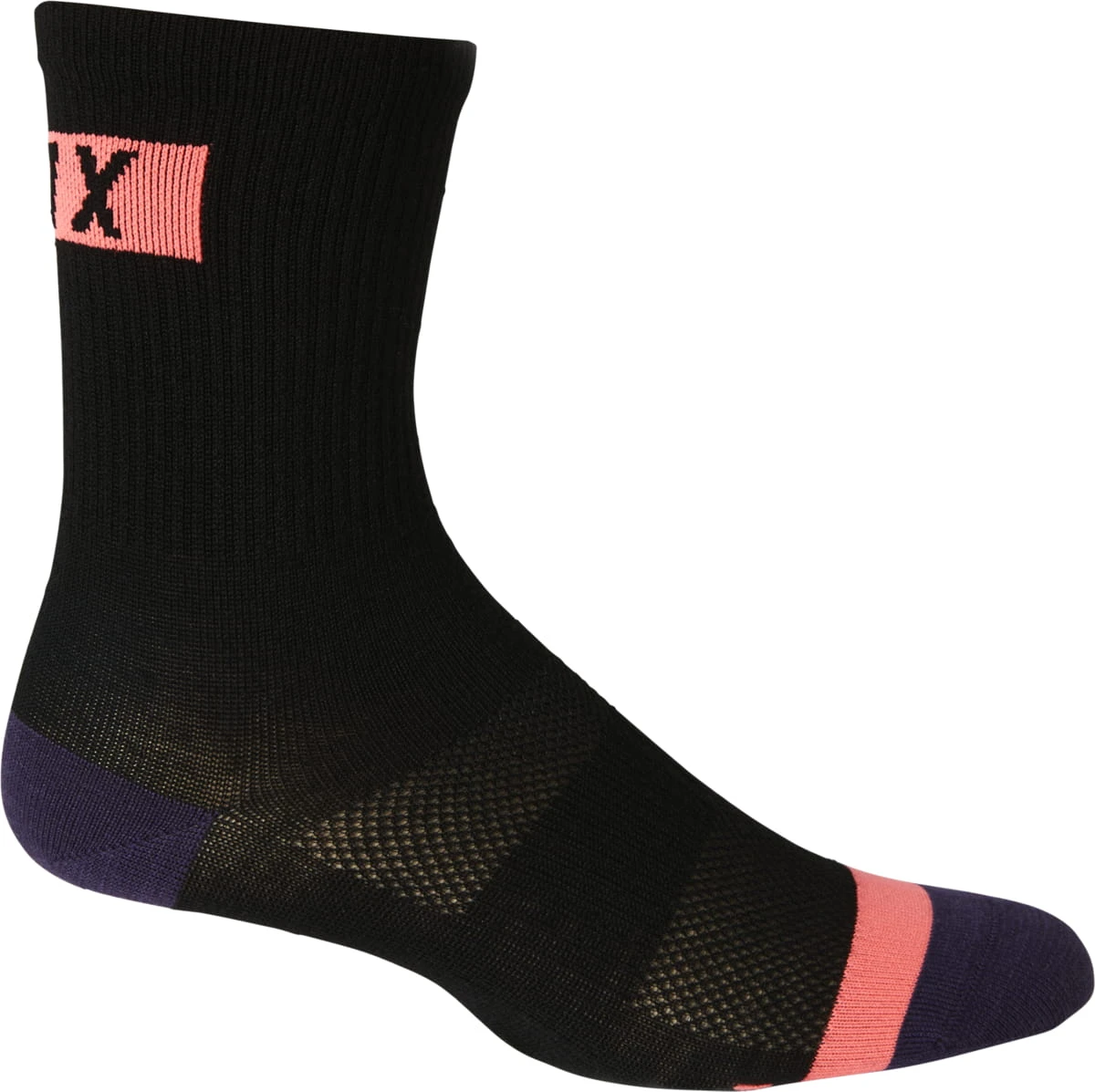 Fox Racing Dames 6" FLEXAIR MERINO SOCK - Zwart 1 Fox Racing Dames 6" FLEXAIR MERINO SOCK - Zwart