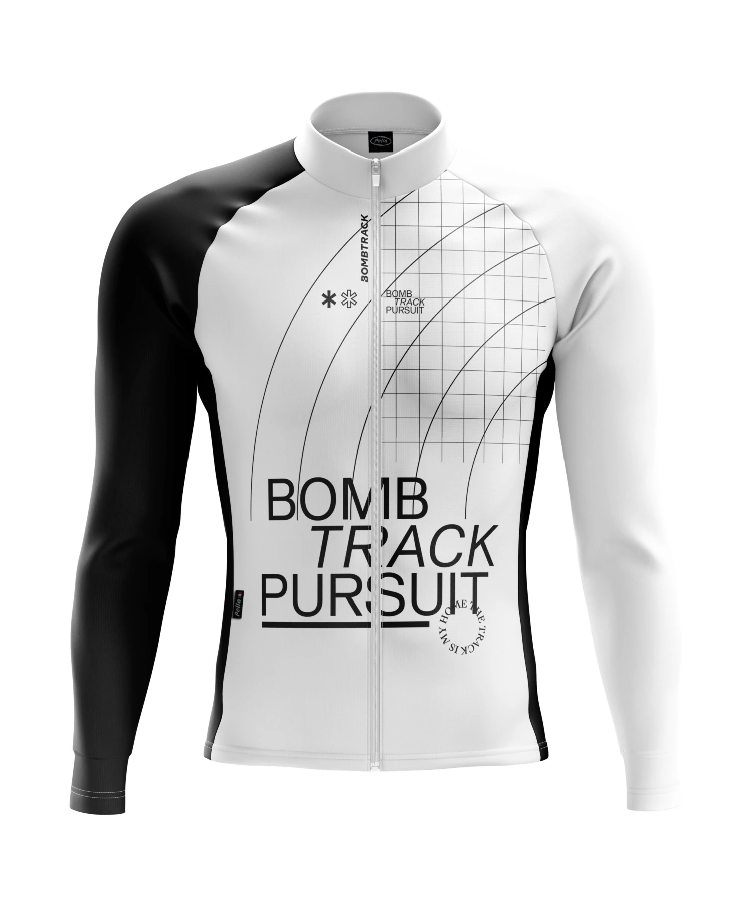 Bombtrack Rasters En Gidsen Long Sleeve Jersey - Wit 1 Bombtrack Rasters En Gidsen Long Sleeve Jersey - Wit