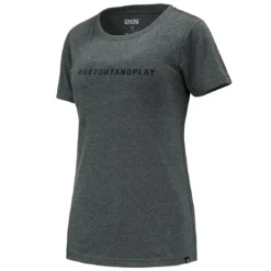 IXS Getoutandplay Vrouwen T-shirt In Organisch Katoen - Grafiet
