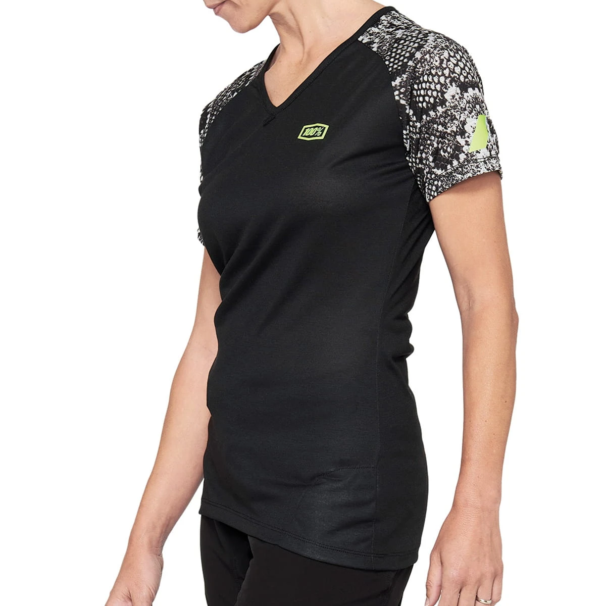 100% Airmatic Vrouwen - Dames Trui Met Korte Mouwen - Zwart Phython - Zwart/Wit 2 100% Airmatic Vrouwen - Dames Trui Met Korte Mouwen - Zwart Phython - Zwart/Wit - Afbeelding 2