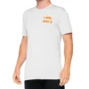 100% Trona Tech Tee - Functioneel T-shirt - Krijt - Wit/Oranje