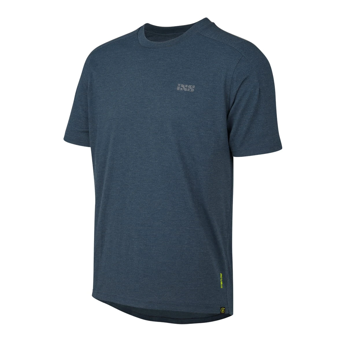 IXS Flow Tech T-shirt Met Merknaam - Blauw 1 IXS Flow Tech T-shirt Met Merknaam - Blauw