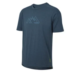IXS Flow Tech T-shirt Met Bergbeklimmersmotief - Blauw