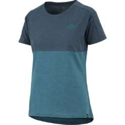 IXS Flow Women's Mountain Tech Tee Korte Mouw - Storm / Navy