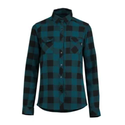 IXS Carve Digger Vrouwen Shirt Lange Mouwen - Turquoise/Zwart