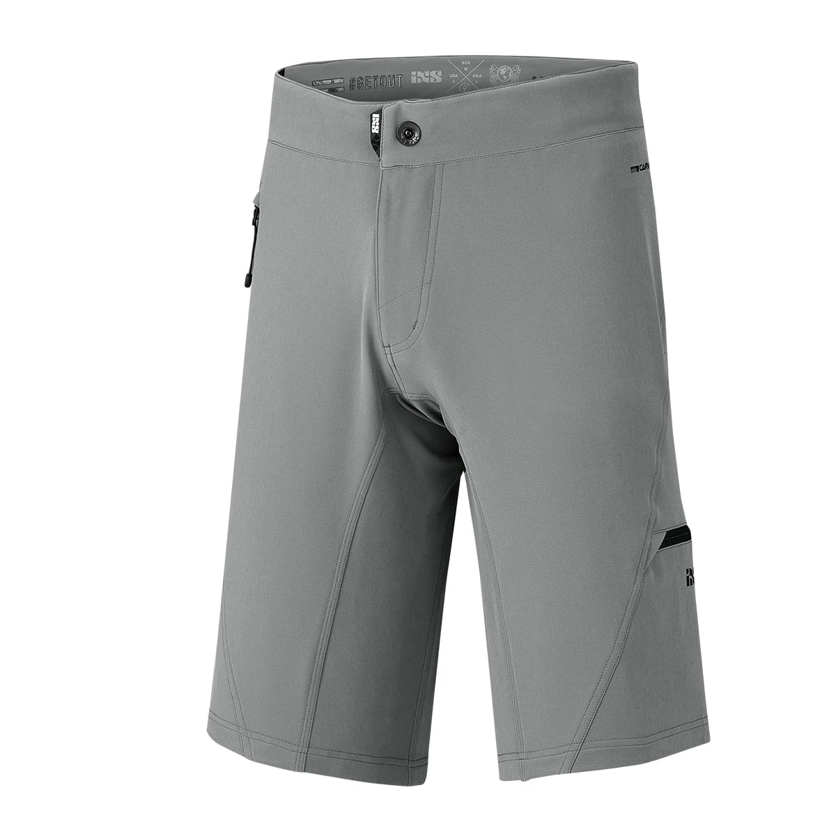 IXS Carve Evo Wielershort - Grijs 1 IXS Carve Evo Wielershort - Grijs