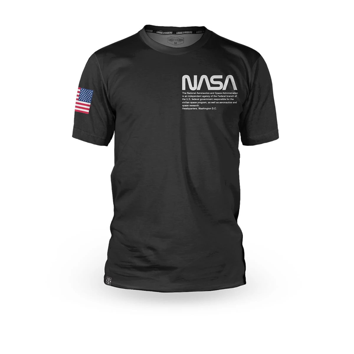 LOOSE RIDERS Flight Crew Jersey Korte Mouw - Zwart 1 LOOSE RIDERS Flight Crew Jersey Korte Mouw - Zwart