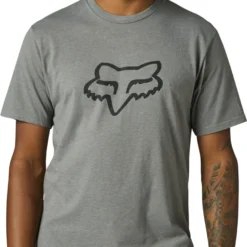 Fox Racing Legacy Fox Head SS Tee Heather Graphite