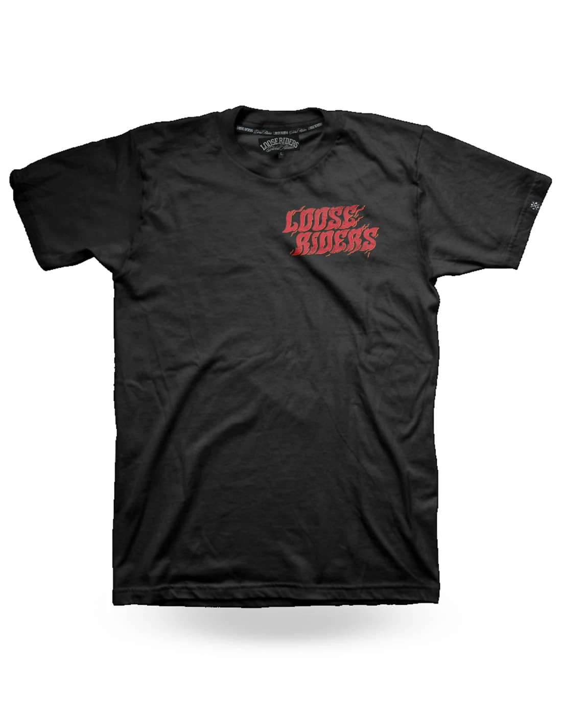 LOOSE RIDERS Heren T-shirts - Flamin' Skull 1 LOOSE RIDERS Heren T-shirts - Flamin' Skull