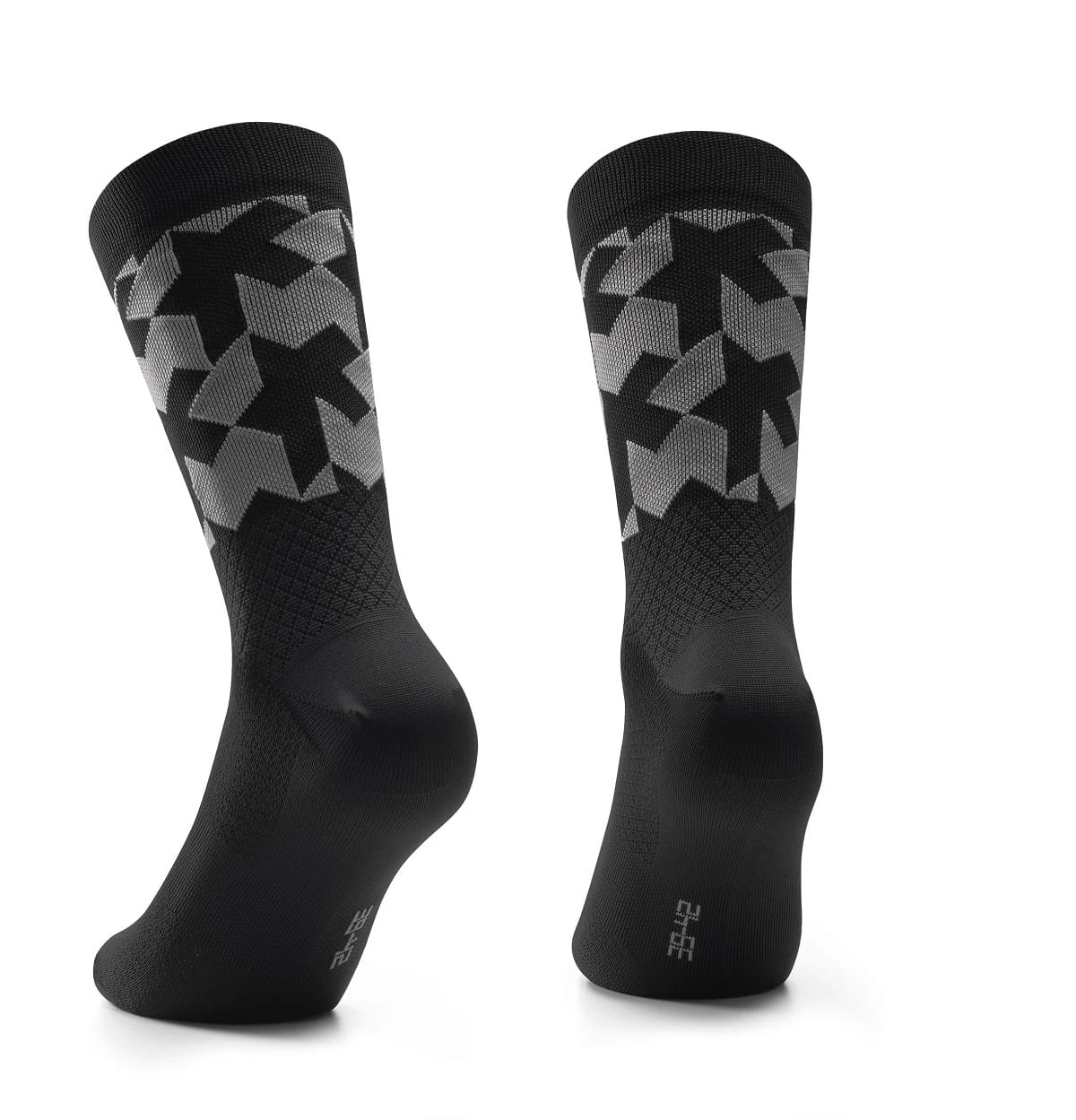 Assos Monogram Sokken EVO - Zwart 2 Assos Monogram Sokken EVO - Zwart - Afbeelding 2