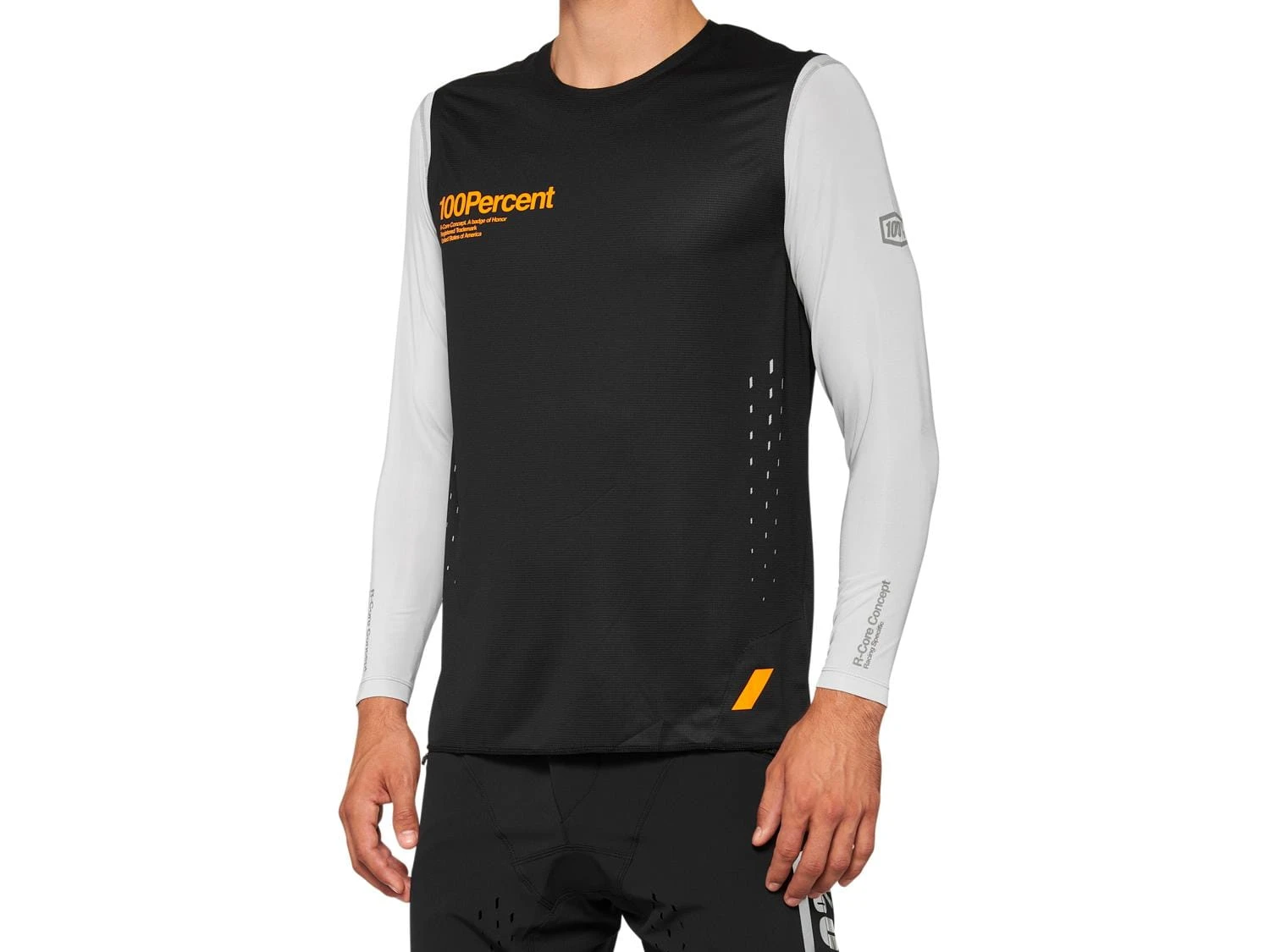 100% R-Core Concept Mouwloze Jersey - Zwart 1 100% R-Core Concept Mouwloze Jersey - Zwart