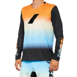 100% R-Core X LE Lange Mouw Jersey - Zonsondergang