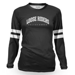 LOOSE RIDERS Dames Technische Jersey Lange Mouwen - Heritage Zwart