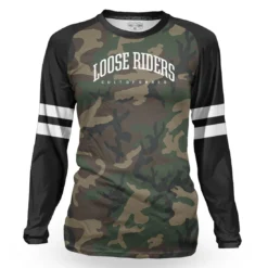 LOOSE RIDERS Dames Technische Jersey Lange Mouwen - Heritage Camo