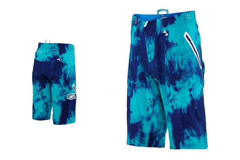 100% Celium Tiedyed Enduro/Trail Short - Blauw 1 100% Celium Tiedyed Enduro/Trail Short - Blauw