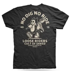 LOOSE RIDERS Lifestyle Heren T-shirts - Cult Cat - Zwart -Fiets Vonk Verkoopwinkel image271