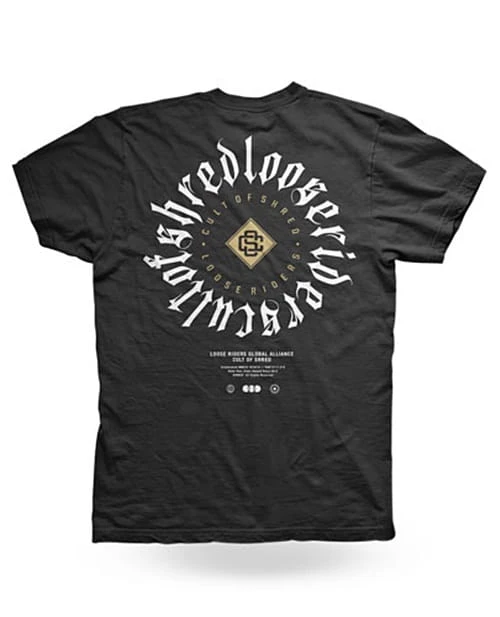 LOOSE RIDERS Tech Heren Jersey Korte Mouw - Faction Zwart-S 2 LOOSE RIDERS Tech Heren Jersey Korte Mouw - Faction Zwart-S - Afbeelding 2