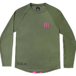 Fiets Vonk Verkoopwinkel 6 Muc-Off MTB Trui Lange Mouw - Groen/Roze