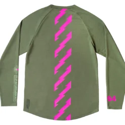 Fiets Vonk Verkoopwinkel -Fiets Vonk Verkoopwinkel mu jer 2019 Long Sleeve Riders Jersey green back ID 32799