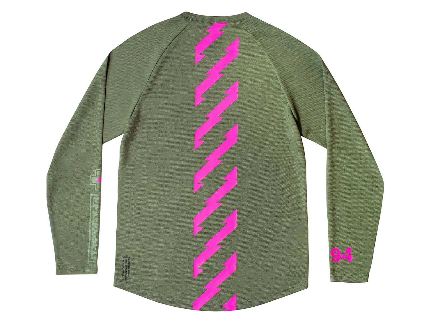 Muc-Off MTB Trui Lange Mouw - Groen/Roze 2 Muc-Off MTB Trui Lange Mouw - Groen/Roze - Afbeelding 2
