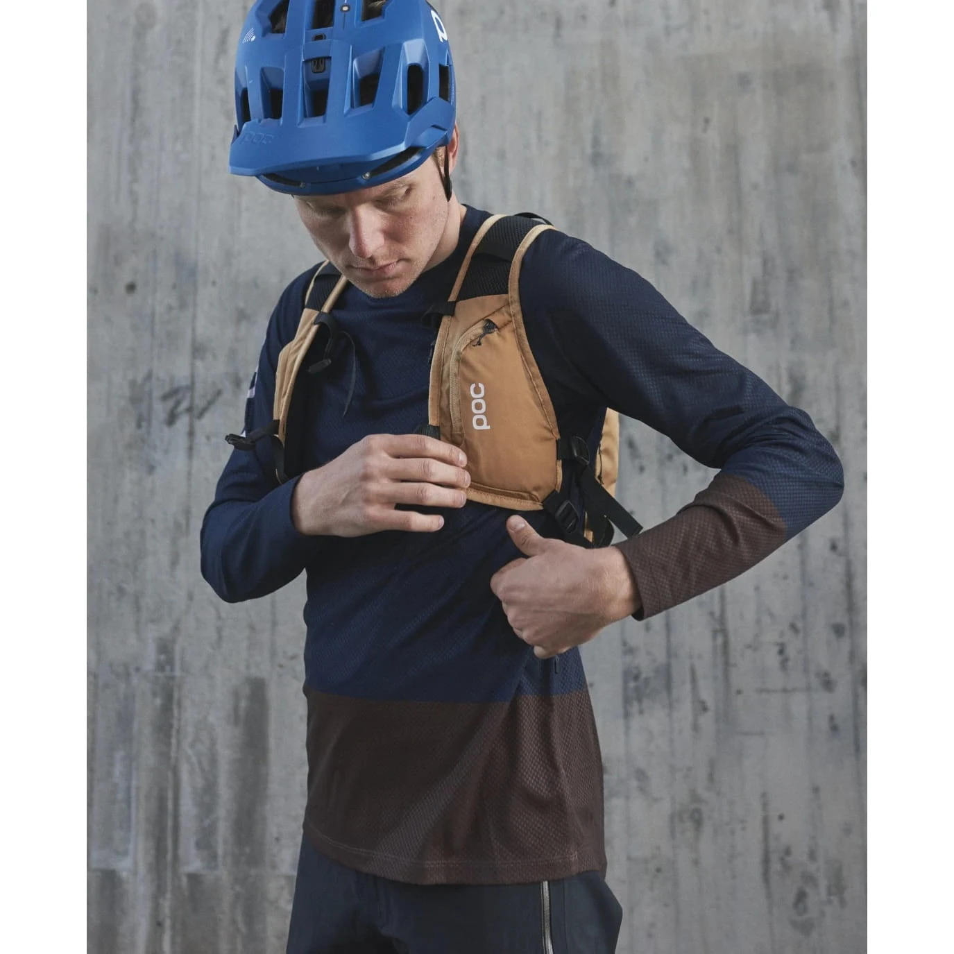 POC MTB Pure LS Jersey - Tourmaline Navy/Axinite Brown 3 POC MTB Pure LS Jersey - Tourmaline Navy/Axinite Brown - Afbeelding 3