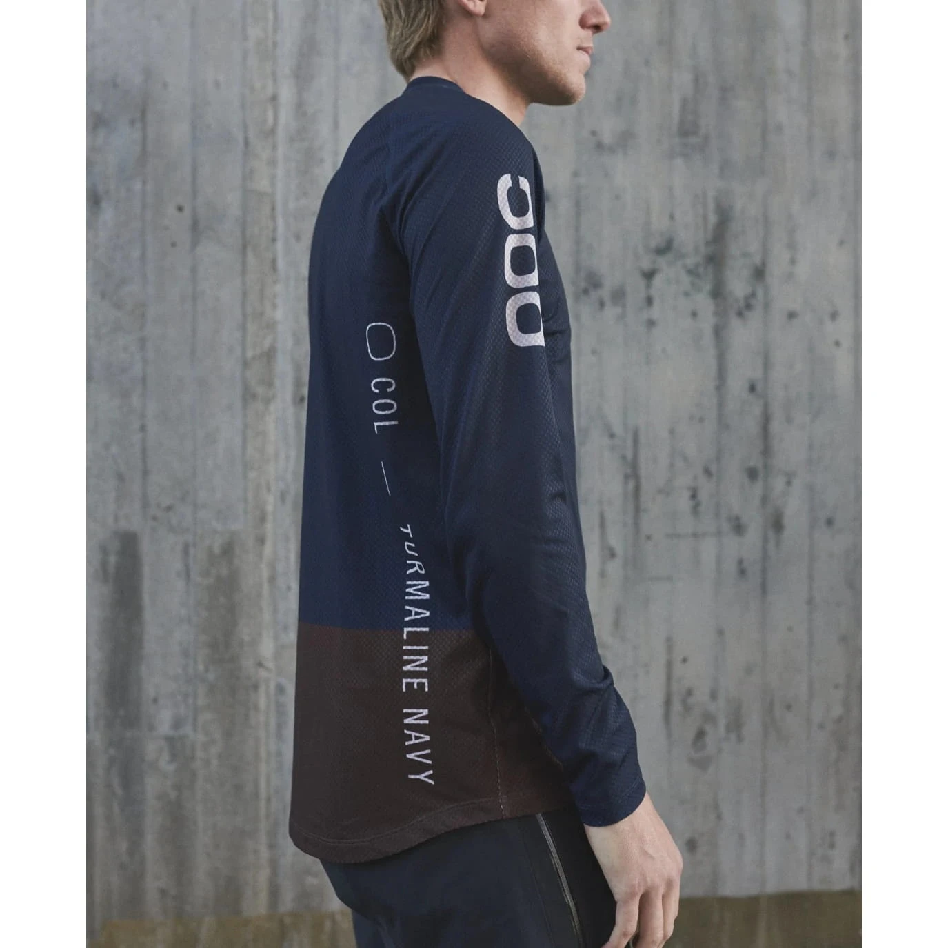POC MTB Pure LS Jersey - Tourmaline Navy/Axinite Brown 4 POC MTB Pure LS Jersey - Tourmaline Navy/Axinite Brown - Afbeelding 4