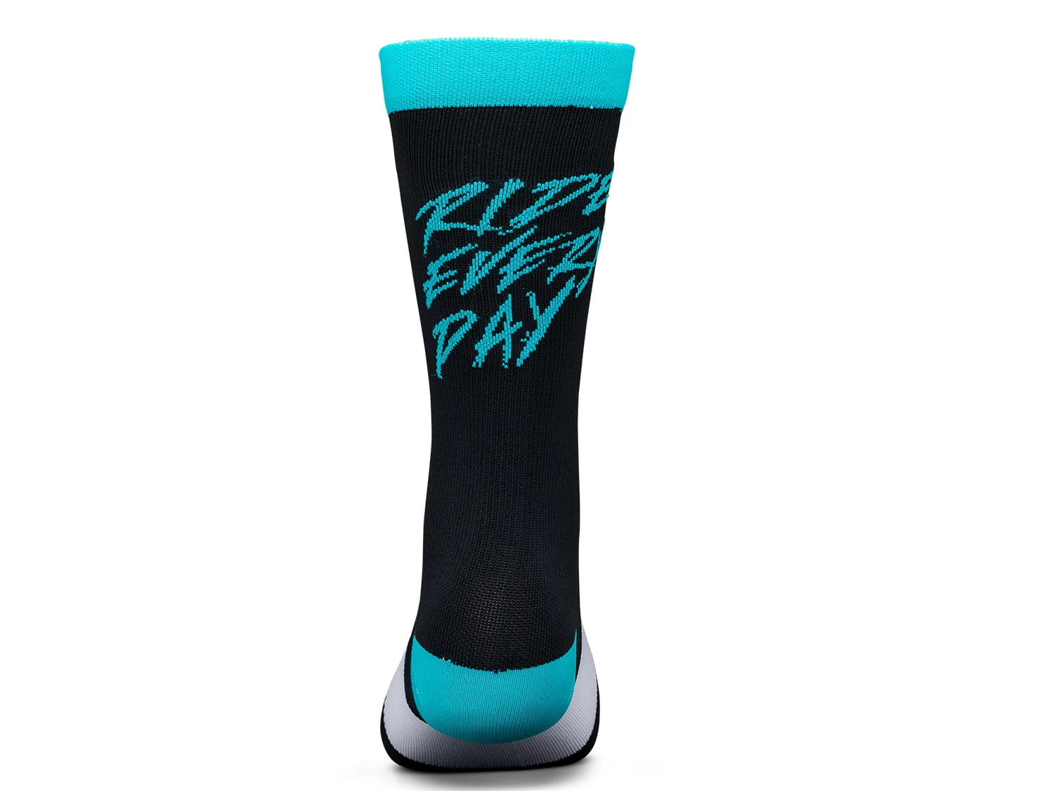 Ride Concepts Ride Every Day Socks - Zwart/Aqua 2 Ride Concepts Ride Every Day Socks - Zwart/Aqua - Afbeelding 2
