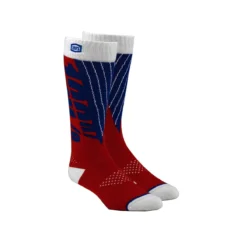 100% Moto Sokken - Rood/Blauw