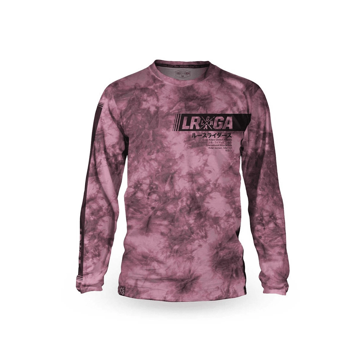 LOOSE RIDERS C/S Cult Of Shred Lange Mouw - Tie Dye Wijn 1 LOOSE RIDERS C/S Cult Of Shred Lange Mouw - Tie Dye Wijn