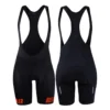 ESSENTIAL Woman Bib Shorts - Zwart - BLR Rood